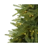 Nearly Natural Vancouver Fir "Natural Look" Artificial Christmas Tree with 500 Clear Led Lights and 2542 Bendable Branches