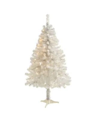 Nearly Natural Artificial Christmas Tree with 350 Bendable Branches and 150 Clear Led Lights