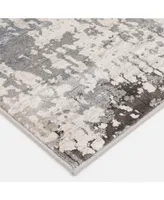 Portland Textiles Alexia Fion Gray 2' x 7' Runner Rug