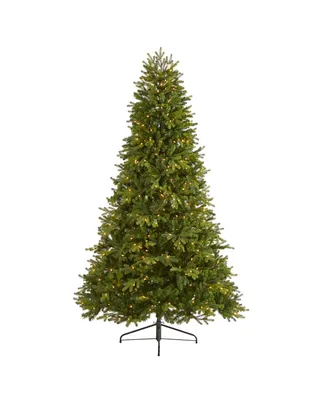 Nearly Natural Washington Fir Artificial Christmas Tree with 600 Clear Lights and 1610 Bendable Branches