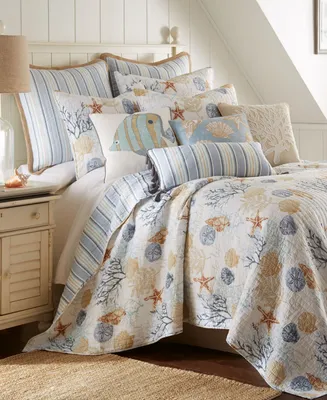 Levtex Coral Sealife Beach Shells 2-Pc. Quilt Set, Twin