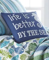 Levtex Vero Life Is Better Decorative Pillow, 14" x 18"