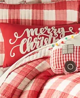 Levtex Christmas Road Trip Gingham Decorative Pillow