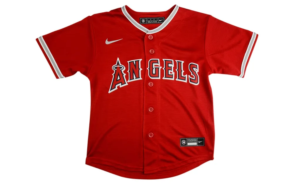 Nike Big Boys and Girls Los Angeles Angels Official Blank Jersey