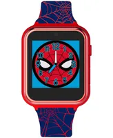 Accutime Kid's Spiderman Black Silicone Strap Smart Watch 46x41mm