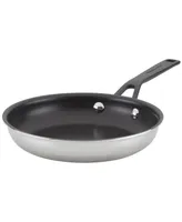 KitchenAid 5-Ply Clad Stainless Steel Nonstick Induction Frying Pan, 8.25", Polished Stainless Steel