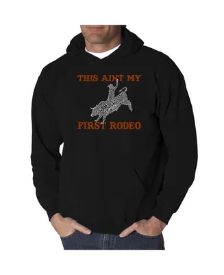 La Pop Art Men's Word Hooded Sweatshirt - This Aint My First Rodeo