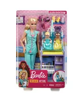 Barbie You Can Be Anything Baby Doctor Blonde Doll and Playset