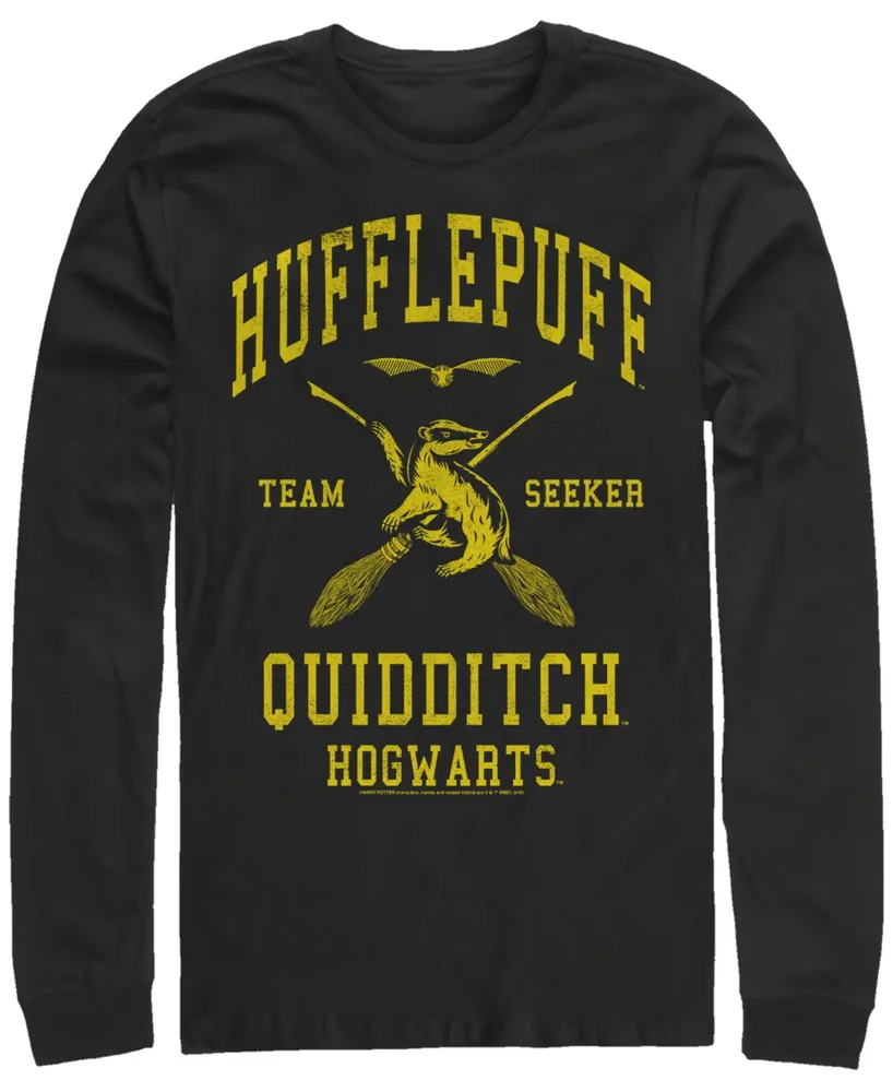 Fifth Sun Men's Deathly Hallows 2 Hp Quidditch Seeker Long Sleeve Crew Tee