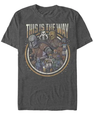 Fifth Sun Men's Star Wars Mandalorian The Way Group Short Sleeve T-shirt