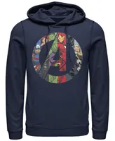 Fifth Sun Men's Marvel Avengers Heroes Icon Fleece Pullover Hoodie