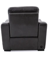 Gabrine Leather Power Recliner, Created for Macy's