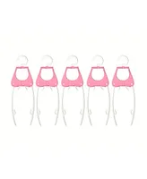 Vintiquewise Foldable Portable Plastic Hangers for Travel, Set of 5