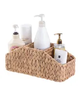 Vintiquewise Natural Water Hyacinth Storage Decorative Desk Organizer Caddy