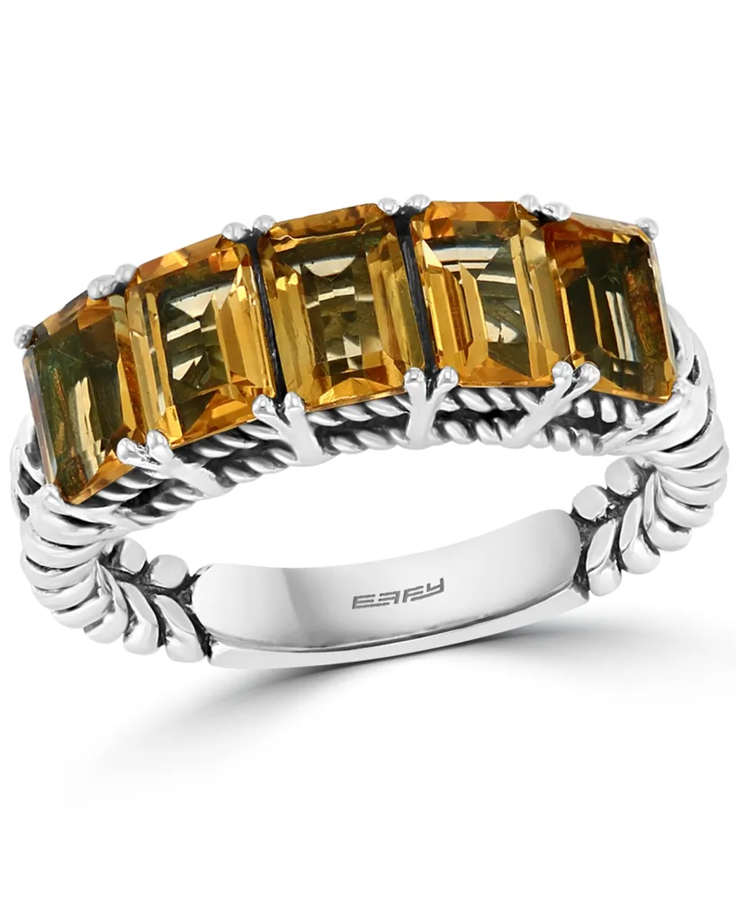 Effy Citrine Statement Ring (2-7/8 ct. t.w.) Sterling Silver