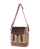 Tsd Brand Turtle Ridge 4-Pocket Canvas Crossbody Bag