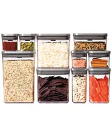 Oxo Steel Pop 12-Pc. Food Storage Container Set with Scoop & Labels