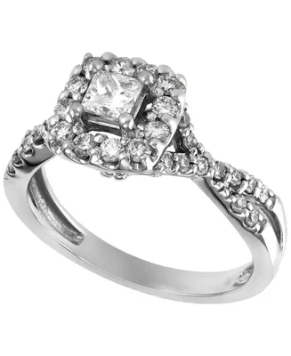 Diamond (7/8 ct. t.w.) Engagement Ring in 14K White Gold