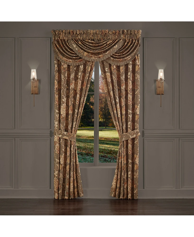 J Queen New York Camellia Waterfall Window Valance, 33" x 49"