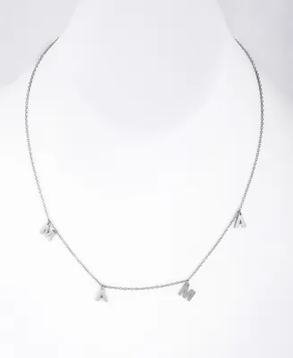 Adornia Mama Dangle Necklace - Silver