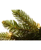 National Tree 6.5' Feel Real Grande Fir Pencil Slim Tree with 250 Clear Lights