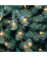 National Tree 9' North Valley Blue Spruce Tree with 800 Clear Lights