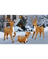 National Tree Company 24" Resting Reindeer with 100 Clear Lights