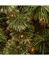 National Tree 7 .5' Wispy Willow Grande Medium Hinged Tree with 750 Clear Lights