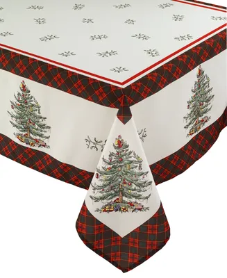 Spode Christmas Tree Tartan Multicolored 60x102 Tablecloth