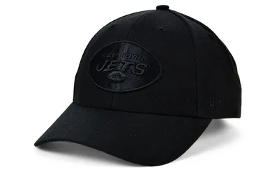 '47 Brand New York Jets Black & Black Mvp Cap