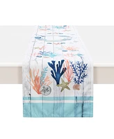 Laural Home Coastal Reef 13x72 Table Runner