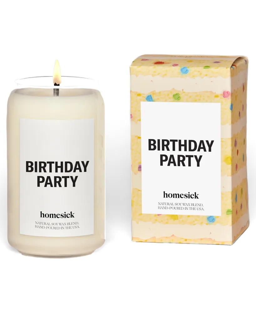 Homesick Candles Birthday Party Vanilla Scented Candle, 13.75
