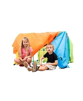 Funphix Supersized Glow in The Dark Fort Building Set, 154 Pieces
