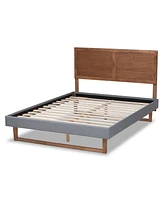 Allegra Mid-Century Modern Queen Size Platform Bed