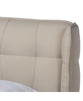 Gretchen Modern and Contemporary Queen Platform Wingback Bed
