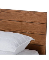 Regina Modern Queen Size Platform Storage Bed with Built-in Shelves