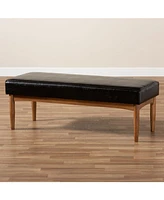 Arvid Mid-Century Modern Dining Bench