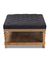 Lindsey Modern and Rustic Cocktail Ottoman- Turned Off Per Lawsuit Patent Infringement