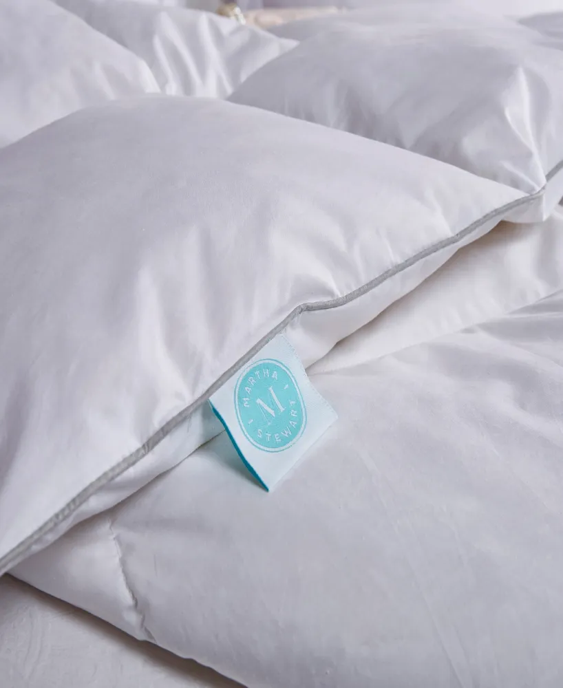 Martha Stewart 50%/50% White Goose Feather & Down Comforter, Full/Queen, Created for Macy's