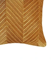 Edie@Home Chevron Velvet Decorative Pillow, 20" x