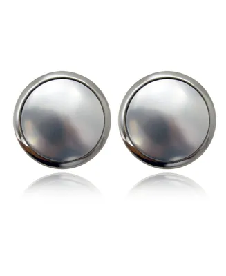 T Tahari Women's Essential Button Post Earring - Silver