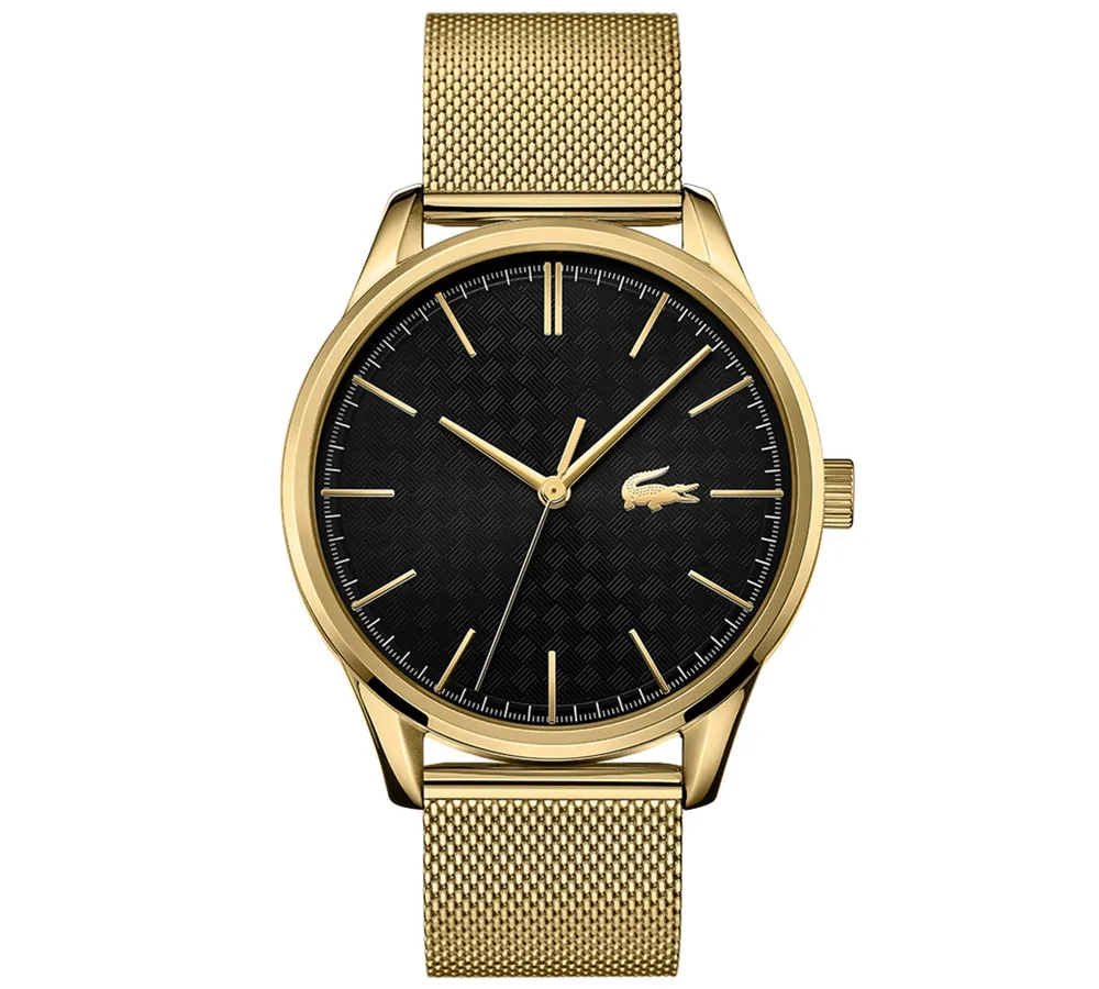 Lacoste Men's Vienna Gold Plated Bracelet Watch 42mm