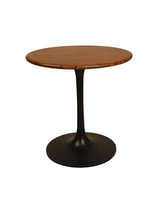 Alden Wood Top Round Dining Table