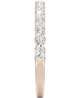 Charles & Colvard Moissanite Wedding Band (3/8 ct. t.w. Dew) 14k White, Yellow or Rose Gold