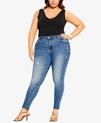 City Chic Women's Harley Chill Out Jean