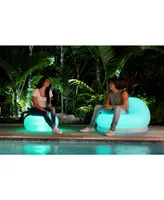 PoolCandy's AirCandy Illuminated Led Inflatable Ottoman