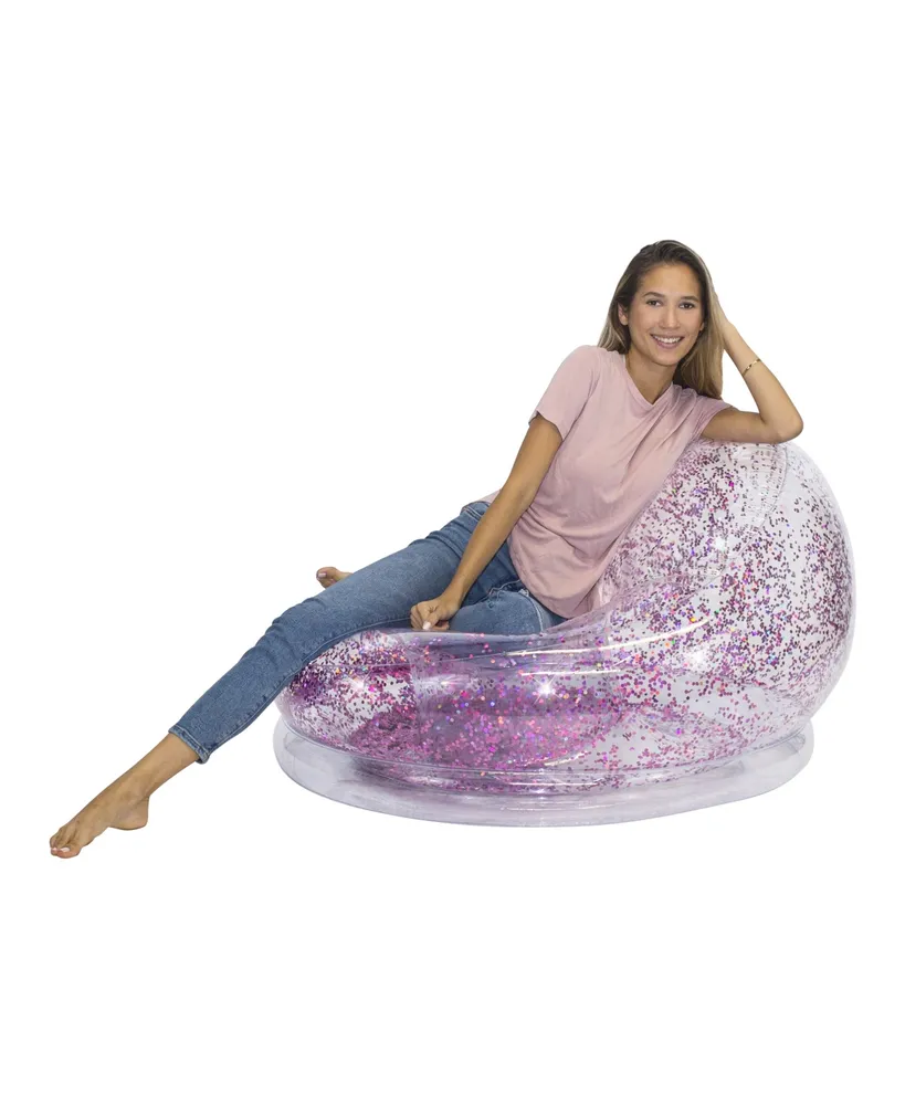 PoolCandy's AirCandy Glitter Inflatable Chair