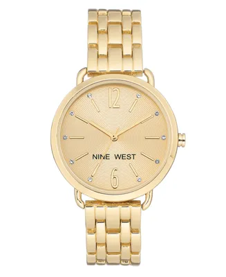 Nine West Women's Crystal Accented Gold