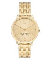 Nine West Women's Crystal Accented Gold