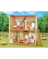 Calico Critters Playful Starter Furniture Set, Dollhouse Furniture Set with Figure and "Working" Appliances